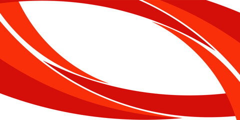 Poster - Vector red line background curve element with white space for text and message design, overlapping layers, vector