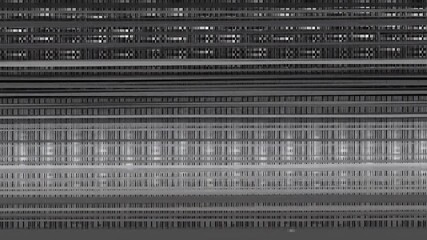 Wall Mural - Gray scale striped abstract grid texture background, digital design
