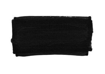 Poster - A bold black paint stroke isolated on transparent background creates an abstract and textured artistic element