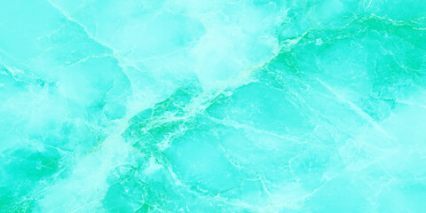 Poster - Features a smooth blend of turquoise, mint and light teal shades, Subtle white and slightly soft green veining adds depth and natural flow, modern design background for wall decor.