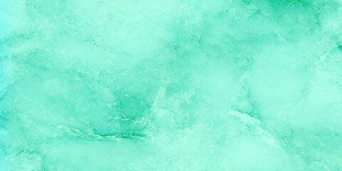Poster - Features a smooth blend of turquoise, mint and light teal shades, Subtle white and slightly soft green veining adds depth and natural flow, modern design background for wall decor.