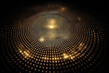 Poster - Dynamic pattern of gold and black metallic tones produces a mesmerizing visual effect reminiscent of luxury and sophistication
