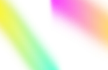 Wall Mural - grainy noisy color gradients shape cutout on transparent background, abstract neon glowing color eff