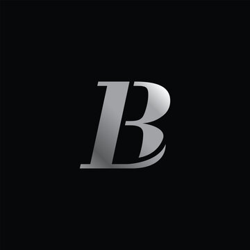 classics letter B and L with metal color, vector