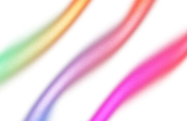 Wall Mural - grainy noisy color gradients shape cutout on transparent background, abstract neon glowing color eff