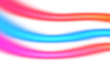 Wall Mural - grainy noisy color gradients shape cutout on transparent background, abstract neon glowing color eff