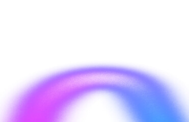 Wall Mural - grainy noisy color gradients shape cutout on transparent background, abstract neon glowing color eff