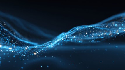 Poster - Abstract digital wave background