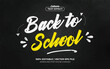 © Regulr - Back To School Chalk On Board Editable Text Effect Template Style Premium Vector