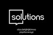 © poncotanstd - Solutions Modern Logo and Font on Black Background