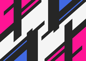 Aufkleber - Abstract background with some colorful geometric lines and with some copy space area