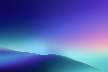 Poster - Calm blue gradient background with soft transitions of color from dark to light hues