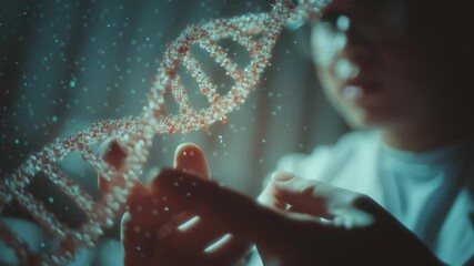 Poster - exploring the beauty of molecular structures illuminated by glowing particles in a scientific settin