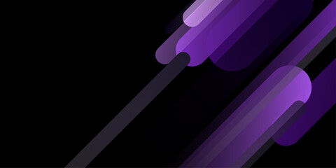 Poster - Dynamic abstract design featuring vibrant lines on a sleek background.  straight lines and round tails. Fluid color pattern of color gradient background for wallpaper, banner, background, card. vector