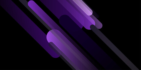 Poster - Dynamic abstract design featuring vibrant lines on a sleek background.  straight lines and round tails. Fluid color pattern of color gradient background for wallpaper, banner, background, card. vector