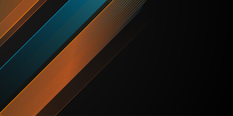 Poster - Dynamic abstract design featuring vibrant lines on a sleek background. straight lines and round tails. Fluid color pattern of color gradient background for wallpaper, banner, background, card. vector