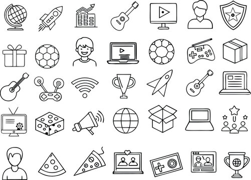 This name reflects the content and style (doodle, icons, education, school, set, illustration) and avoids the colon as requested Let me know if you'd like a more playful or formal version
