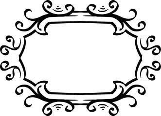 Leinwandbilder - featuring a decorative frame design with a unique and vintage pattern