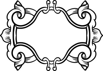 Leinwandbilder - ornamental frame design or 
