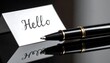 © Bara - A pen and a notecard