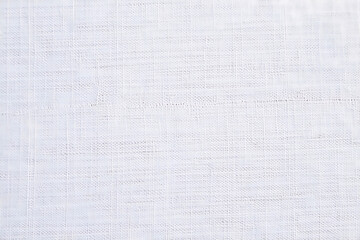 Poster - Subtle textured white fabric background with delicate horizontal lines