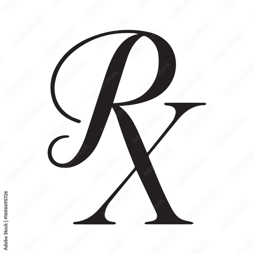 Rx Symbol Meaning and Importance in Pharmacy Stock Vector | Adobe Stock