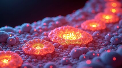 Wall Mural - cell therapy technology scene