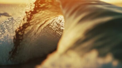 Poster - A close-up view of an ocean wave, great for use in travel or nature-inspired designs