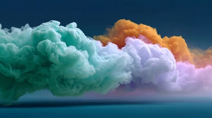 Poster - Colorful cloud formation in the sky