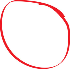 Poster - Abstract red oval shape against a black background