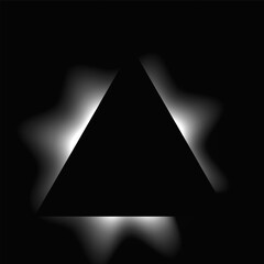 Poster - Triangle illuminate light frame