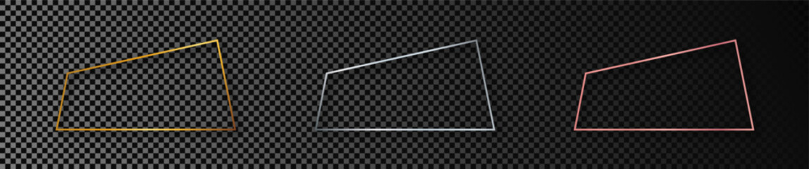 Poster - Set of three trapezoid frames