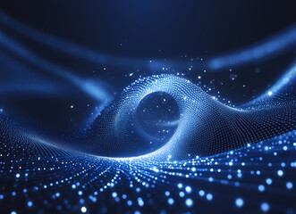Wall Mural - Abstract Digital Waveform Design