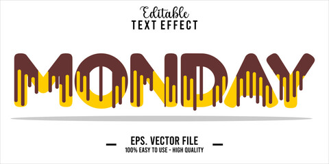 Poster - Monday Text Style Effect, Editable Text Effect