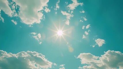 Wall Mural - a bright ray of sunlight breaks through the cloudy sky, illuminating a small area