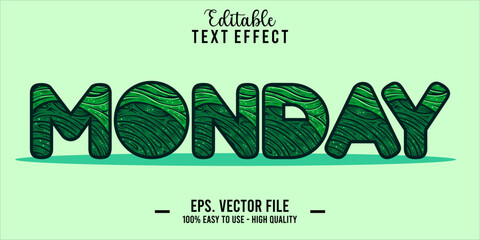 Poster - Monday Text Style Effect, Editable Text Effect