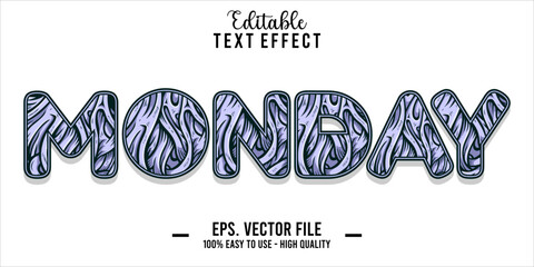 Poster - Monday Text Style Effect, Editable Text Effect