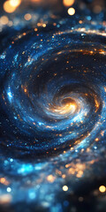 Wall Mural - Abstract Spiral Galaxy Formation