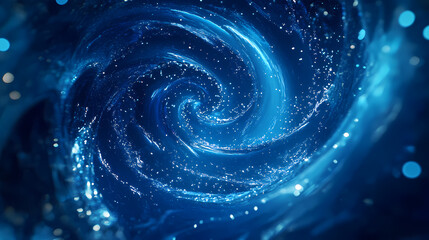 Wall Mural - Abstract Spiral Galaxy Formation