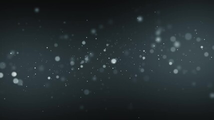 Wall Mural - abstract gray blue background with bokeh lights and dust animation,movie and science and space social media motion background	
