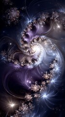 Wall Mural - Abstract Spiral Galaxy In Space