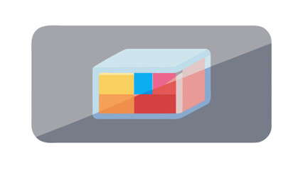 Poster - Isometric colorful cube illustration vector design for graphic design projects and creative presentations asset