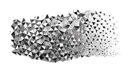 Leinwandbilder - Abstract geometric triangle pattern background vector design for modern art and wallpaper projects design element