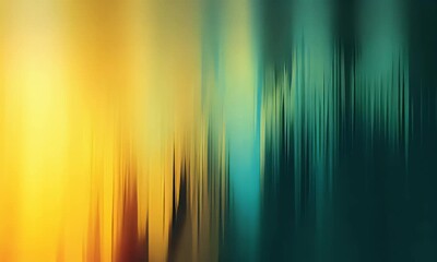 Wall Mural - Abstract Motion Blur Background Texture: Dynamic Orange Yellow Gold Teal and Blue Gradient With Vertical Lines and Smooth Fluid Wave Pattern Design
