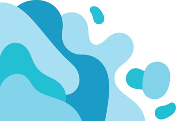 Aufkleber - Abstract blue water wave background vector design for presentation and web design use