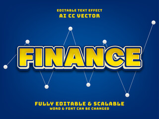 Poster - 3d business finance  text effect. marketing design