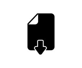 Poster - Download document icon. Download file, document, save folder illustration on transparent background.
