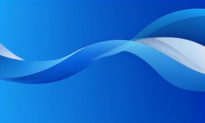 Wall Mural - seamless loop of dynamic blue waves abstract motion background design animation: smooth flowing grad