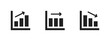 © Chelpanoff - Chart icon. Bar graph with upward, stable and downward arrows vector illustration. Business analytics and financial performance trend symbol. Data metrics and economic report sign. Progress pictogram.