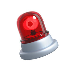 Poster - 3D Render of a Glossy Red Emergency Beacon, Isolated on Black Background, Warning Symbol, Alert Concept, Modern Design, Urgent Notification.